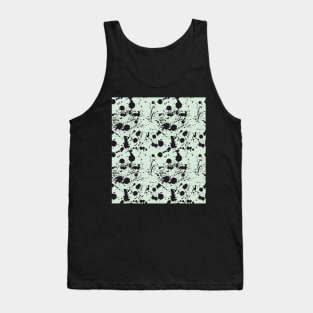 Black watercolor brush strokes Tank Top